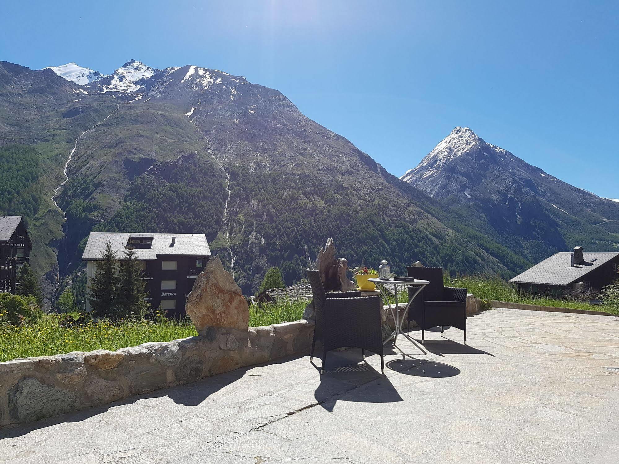 Hotel Alpenperle Saas-Fee Exterior foto